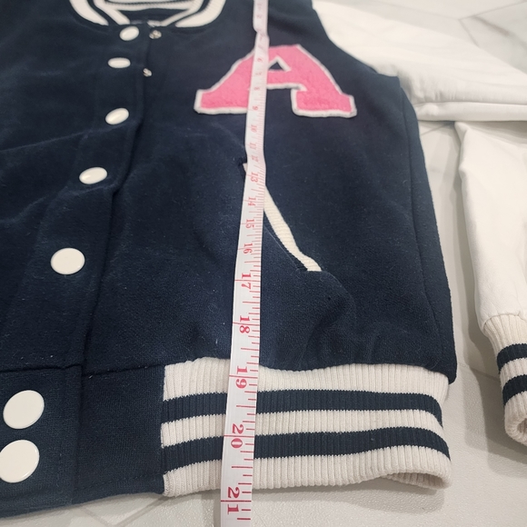 [ reflex] Juniors size Medium, cutest letterman jacket w/ pink "A" - Picture 16 of 16